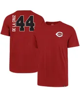 Men's '47 Brand Elly De La Cruz Red Cincinnati Reds Name and Number T-shirt