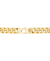 Polished Curb Chain Necklace 22" in 10K Yellow Gold