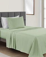Sunham Microfiber Easy Care Solid -Pc. Sheet Set