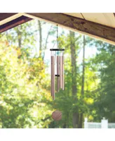 36" Long Wooden Top Wind Chime with Wood Print Tube