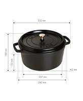 Staub Cast Iron 7 Qt Round Dutch Oven