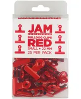 Jam Paper Metal Bulldog Clips - Small - 22millimeter - 25 Per Pack