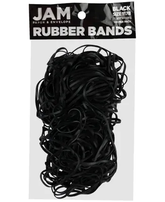 Jam Paper Durable Rubber Bands - Size 117B - Multi-Purpose Rubber bands - 100 Per Pack