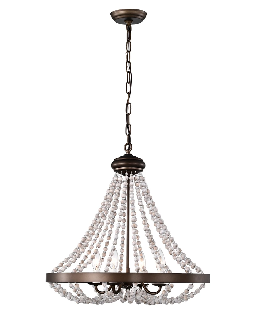 Hana 22" Indoor Finish Chandelier with Light Kit