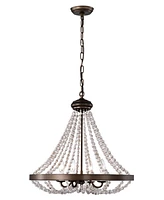 Hana 22" Indoor Finish Chandelier with Light Kit