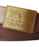 Polo Ralph Lauren Men's Heritage Plaque-Buckle Belt