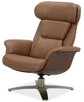 Janer Leather Swivel Chair Collection Created For Macys