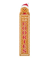 Glitzhome 42" H Wood Gingerbread Man "Cookies" Porch Decor