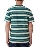 Cotton On Men's Loose Fit Stripe T-shirt