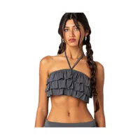 Aimee ruffle crop top