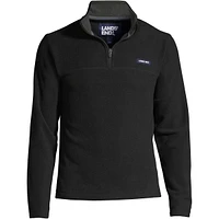 Lands' End Big & Tall Fleece Quarter Zip Pullover Jacket