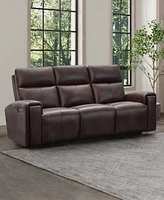 Keegan 88" Leather Power Reclining with Power Headrests Sofa