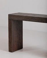 Evander 55" Oak Rectangle Console Table