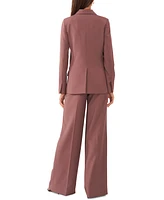 1.state Women's Straight-Fit One-Button Tuxedo Blazer