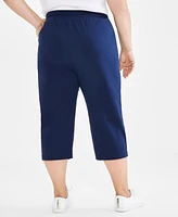 Style & Co Plus Size Knit Pull-On Capri Pants, Created for Macy's