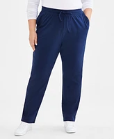 Style & Co Plus Knit Pull-On Pants, Created for Macy's