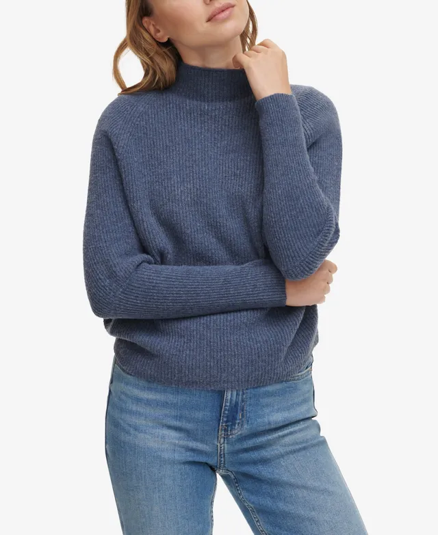 Calvin Klein Funnel-Neck Logo Sweatshirt - Macy's