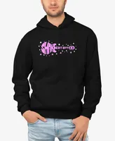 La Pop Art Men's Shake it Off Word Hooded Sweatshirt