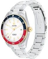 Tommy Hilfiger Unisex Automatic Silver-Tone Stainless Steel Bracelet Watch 40mm, Exclusively Ours