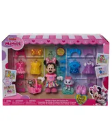 Disney Junior Minnie Mouse Glitter and Glam Pet Fashion Set, 23 Piece Doll and Accessories Set
