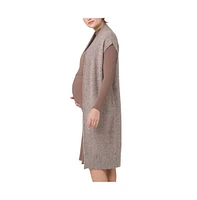 Ripe Maternity Maternity Ripe Heather Nursing Relaxed Cardigan Mocha