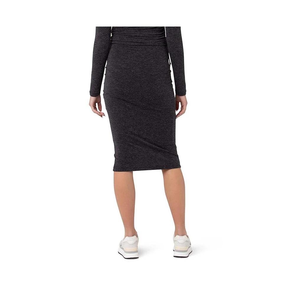 Ripe Maternity Maternity Ripe Jess Over Bump Skirt Dark Charcoal