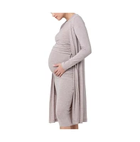 Ripe Maternity Nina Nursing Longline Cardigan Sand