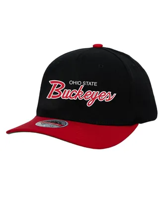 Men's Mitchell & Ness Black Ohio State Buckeyes Team Script 2.0 Snapback Hat