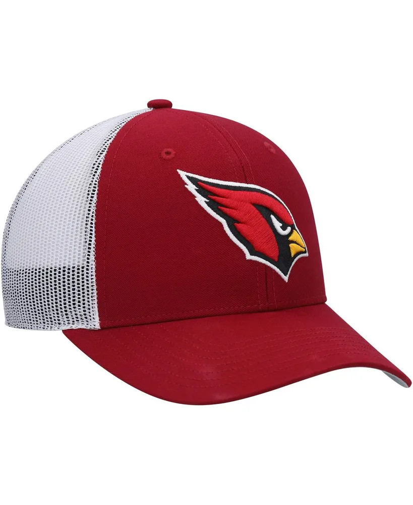 Big Boys and Girls '47 Brand Cardinal, White Arizona Cardinals Adjustable Trucker Hat