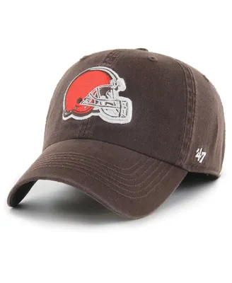 Men's '47 Brand Brown Cleveland Browns Franchise Logo Fitted Hat