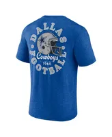 Men's Profile Royal Dallas Cowboys Big and Tall Two-Hit Throwback T-shirt