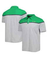 Men's Colosseum Heather Gray Oregon Ducks Chamberlain Polo Shirt