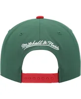 Men's Mitchell & Ness Green Seattle SuperSonics Soul Cross Check Snapback Hat