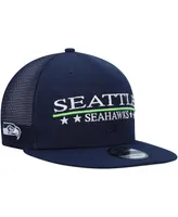 Men's New Era College Navy Seattle Seahawks Totem 9FIFTY Snapback Hat