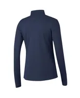 Women's Under Armour Navy Navy Midshipmen Tech Mesh Quarter-Zip Top