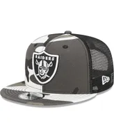 Men's New Era Urban Camo Las Vegas Raiders 9FIFTY Trucker Snapback Hat