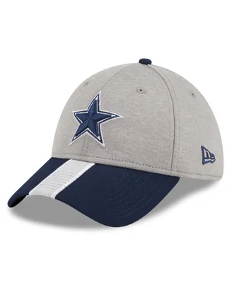 Men's New Era Heather Silver Dallas Cowboys Stripe 39THIRTY Flex Hat