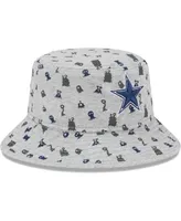 Little Boys and Girls New Era Gray Dallas Cowboys Critter Bucket Hat