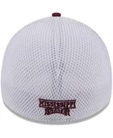 Men's New Era Maroon Mississippi State Bulldogs Evergreen Neo 39THIRTY Flex Hat