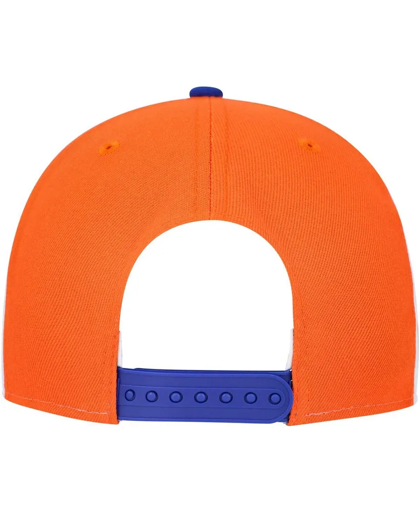 Men's New Era Blue New York Knicks Pop Panels 9FIFTY Snapback Hat