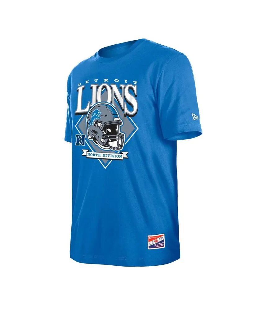 Men's New Era Blue Detroit Lions Team Logo T-shirt