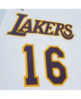 Men's and Women's Mitchell & Ness Pau Gasol White Los Angeles Lakers Hall of Fame Class of 2023 Throwback Swingman Jersey