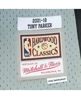 Men's and Women's Mitchell & Ness Tony Parker Gray San Antonio Spurs Hall of Fame Class 2023 Throwback Swingman Jersey