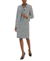 Nipon Boutique Women's Houndstooth Jacket & Dress Set