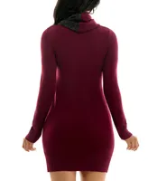 Bcx Juniors' Bodycon Sweater Dress & Ombre Scarf