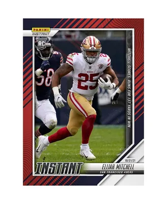 Elijah Mitchell San Francisco 49ers Parallel Panini America Instant Nfl Week 8 137-Yards & a Touchdown Single Rookie Trading Card
