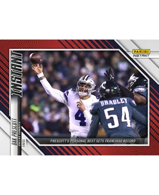 Dak Prescott Dallas Cowboys Parallel Panini America Instant Nfl Week 18 Prescott's Personal Best Sets New Franchise Record Single Trading Card