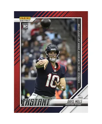 Davis Mills Houston Texans Parallel Panini America Instant Nfl Week 18 Mills Closes Out Rookie Season with 3-Touchdown Passes Single Trading Card