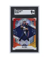 Mac Jones New England Patriots 2021 Panini America Phoenix Fire Burst #109 Sgc Authenticated Rookie Card