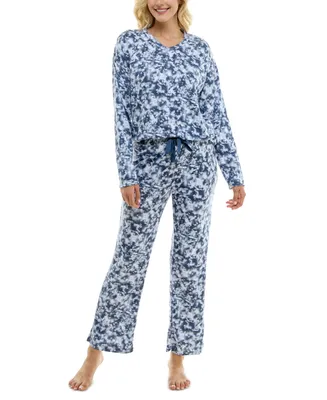 Roudelain Women's 2-Pc. Whisperluxe Printed Pajamas Set